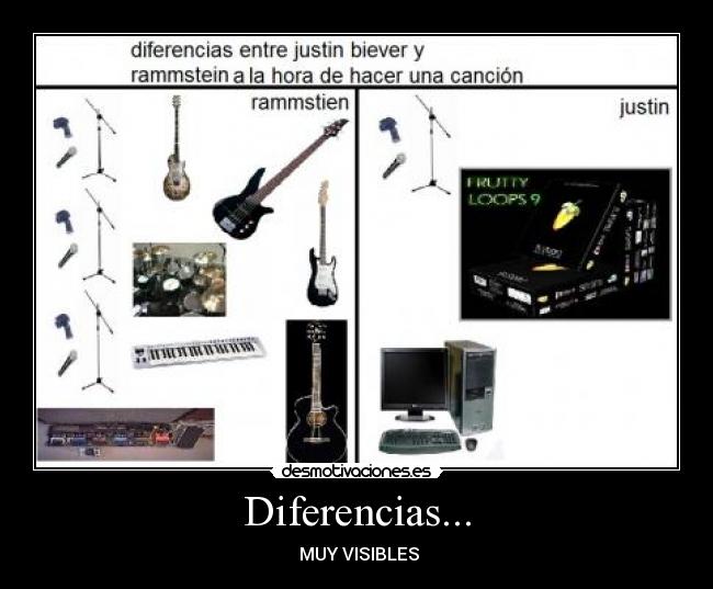 Diferencias... -  MUY VISIBLES