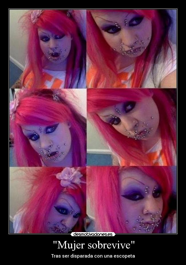 carteles mujer escopeta desmotivaciones