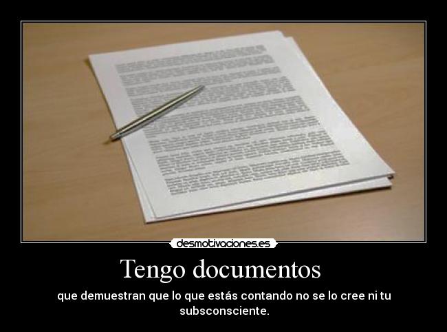Tengo documentos  - 