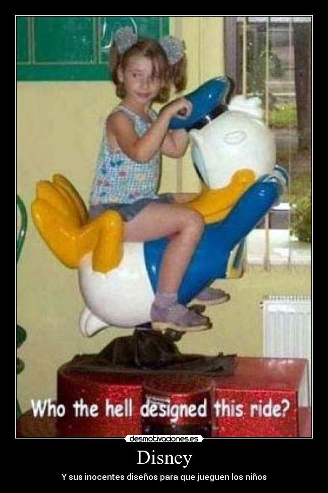 Disney - Y sus inocentes diseños para que jueguen los niños