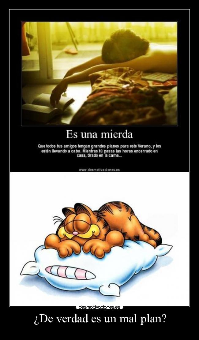 ¿De verdad es un mal plan? -