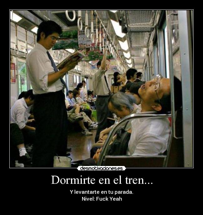 Dormirte en el tren... - 