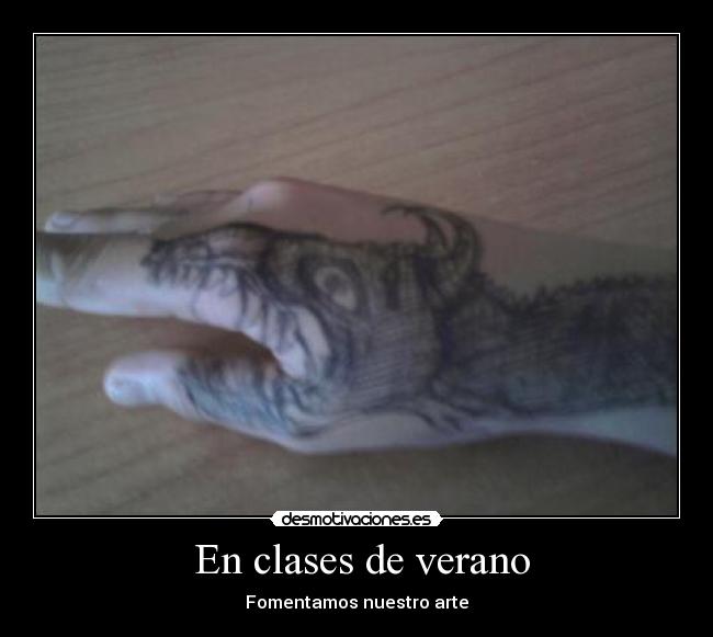 En clases de verano - Fomentamos nuestro arte