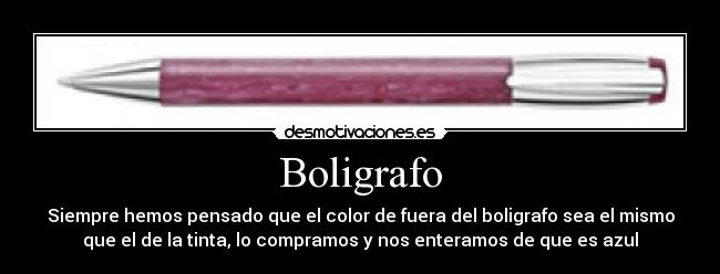 Boligrafo -