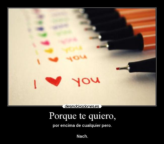 Porque te quiero, - 