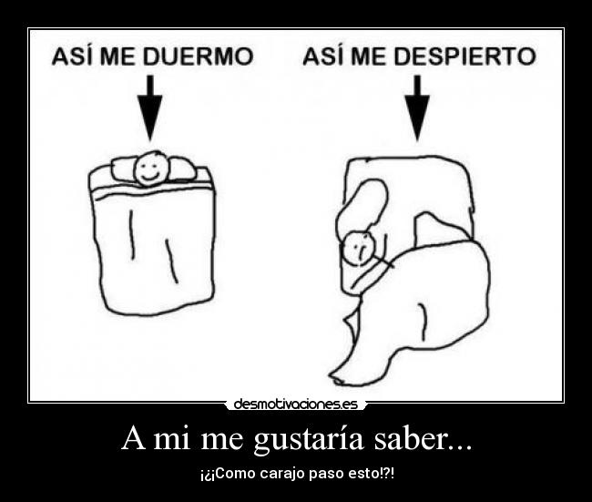 A mi me gustaría saber... -