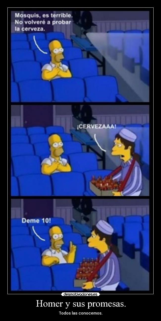 Homer y sus promesas. - 