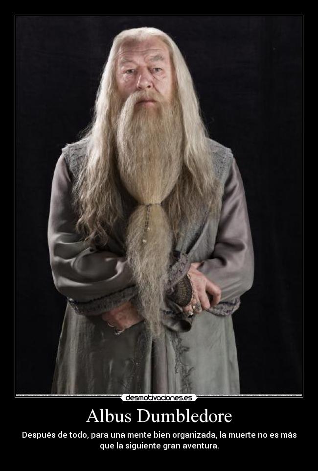 carteles dumbledore muerte aventura desmotivaciones