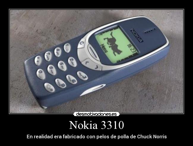 carteles nokia chuck norris desmotivaciones