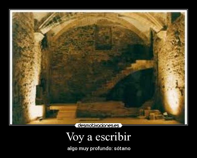 Voy a escribir -