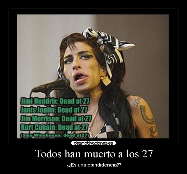 Todos han muerto a los 27 - ¿¿Es una coindidencia??