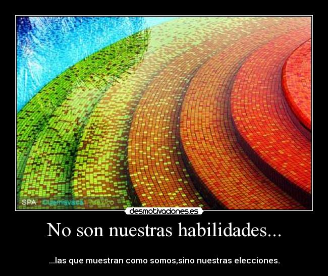 No son nuestras habilidades... - 
