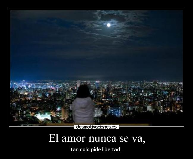 El amor nunca se va, -