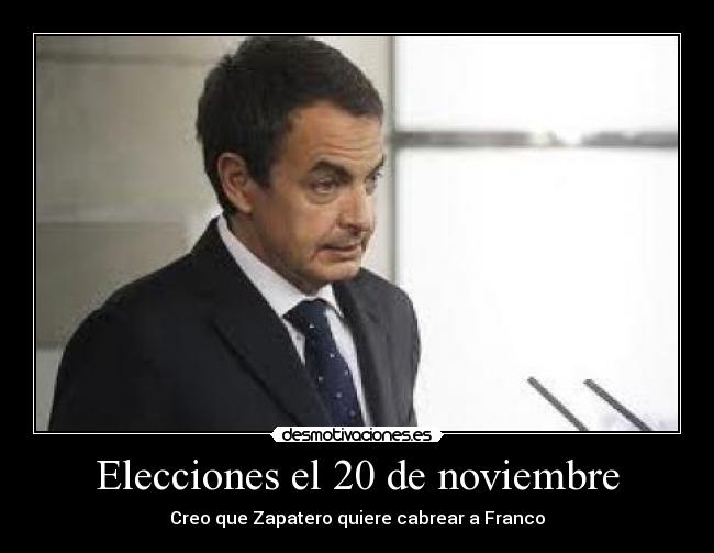 Elecciones el 20 de noviembre -