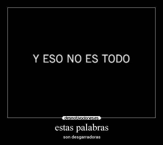 estas palabras - 