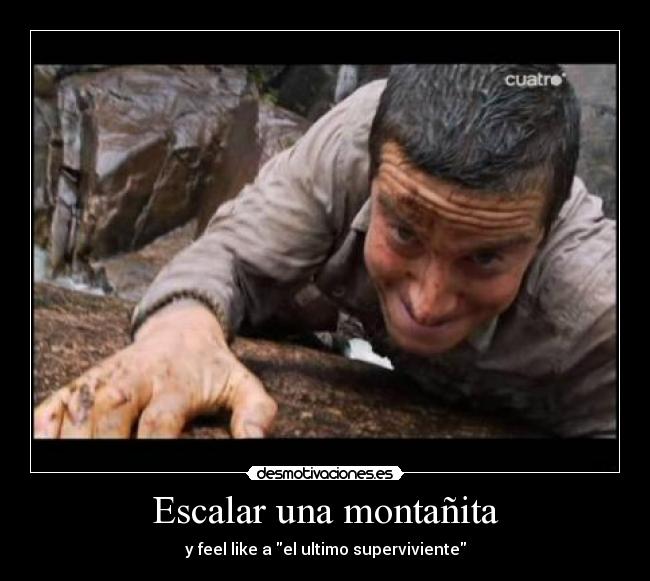 Escalar una montañita -