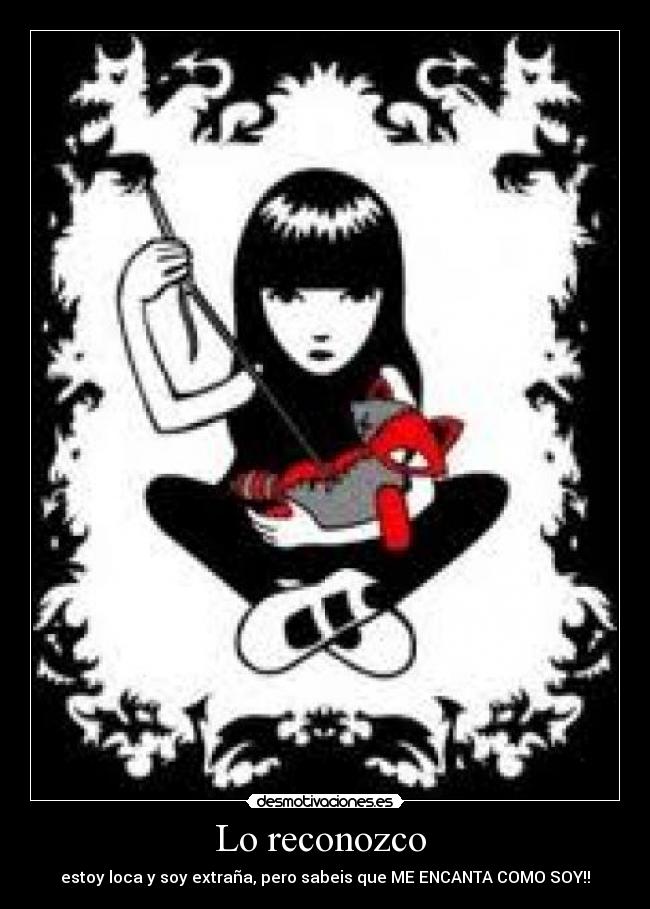 Lo reconozco -
