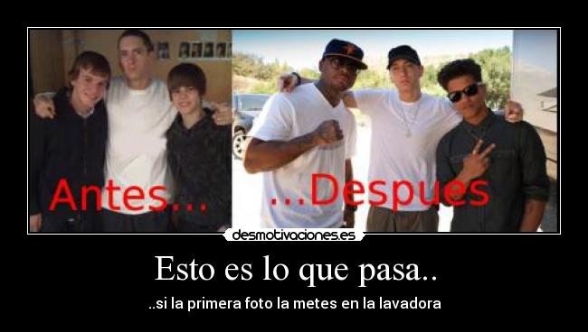 Esto es lo que pasa.. - ..si la primera foto la metes en la lavadora