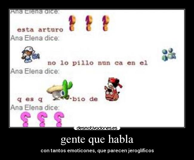 carteles jeroglificos emoticones desmotivaciones