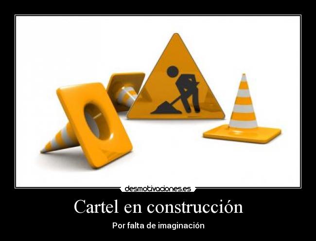 Cartel en construcción -