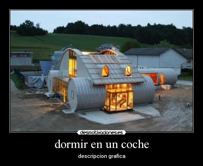 dormir en un coche - descripcion grafica