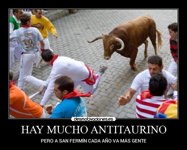 HAY MUCHO ANTITAURINO -