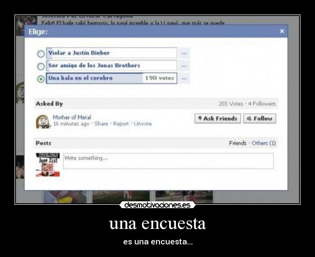 una encuesta - es una encuesta...