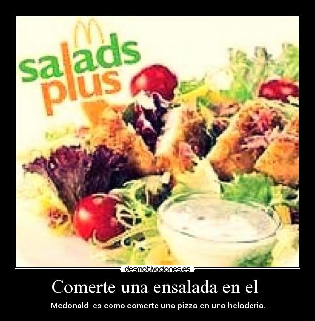 Comerte una ensalada en el  - 