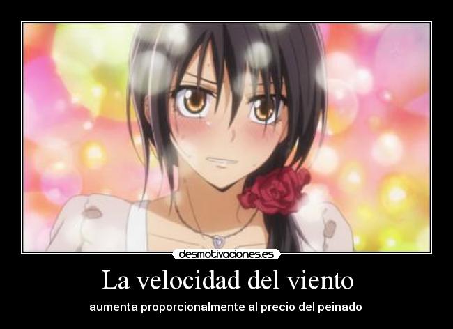 La velocidad del viento -