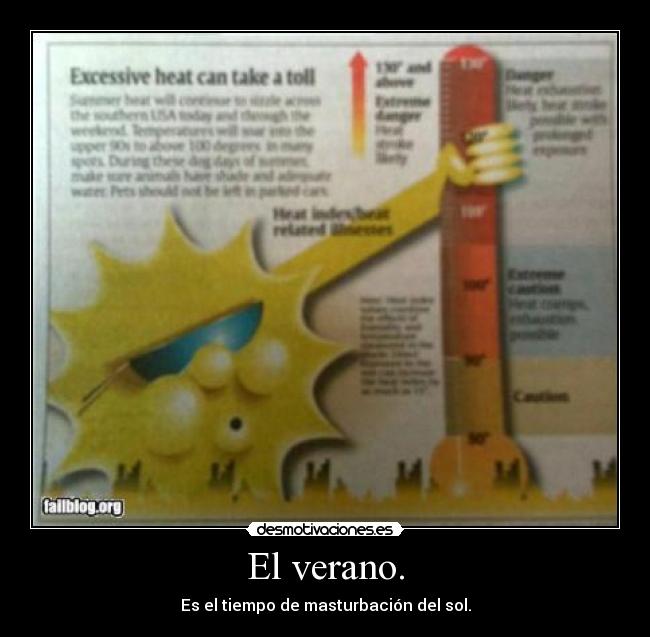 El verano. -