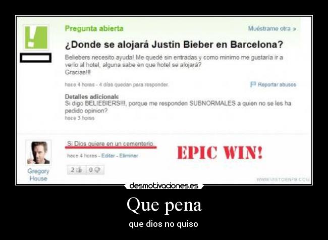 carteles que pena dios desmotivaciones