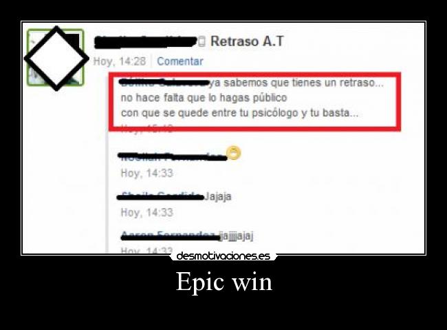 Epic win -
