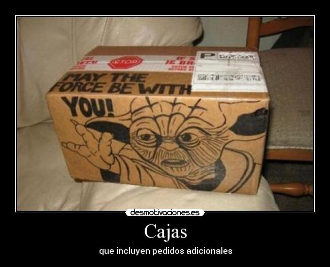 Cajas - que incluyen pedidos adicionales