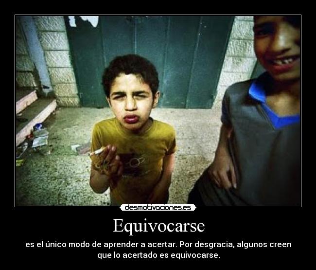 Equivocarse -
