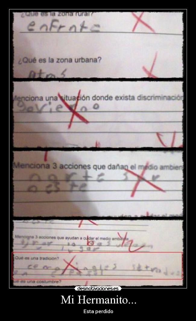 Mi Hermanito... - Esta perdido