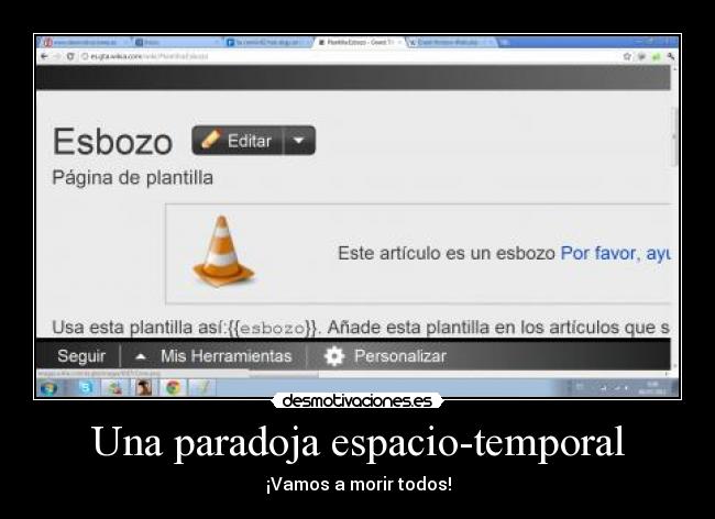 Una paradoja espacio-temporal - 