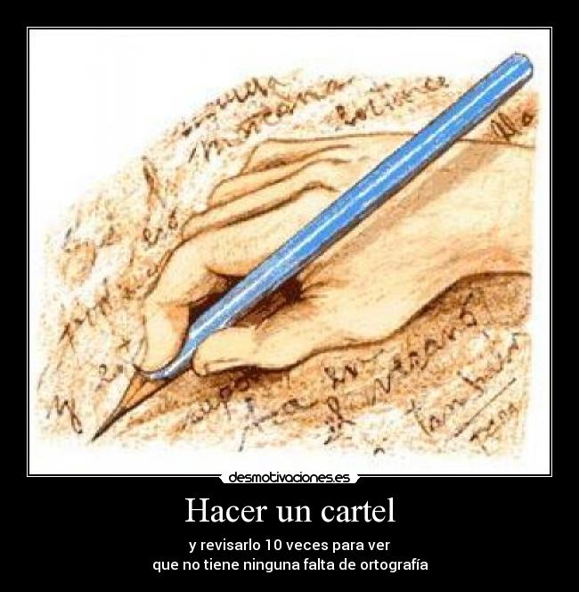 Hacer un cartel - 