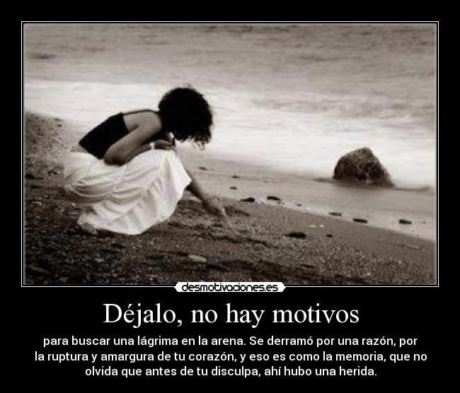 Déjalo, no hay motivos - 