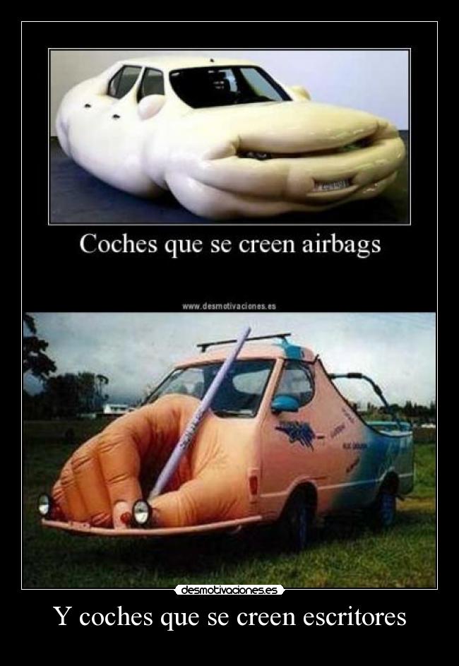 Y coches que se creen escritores - 