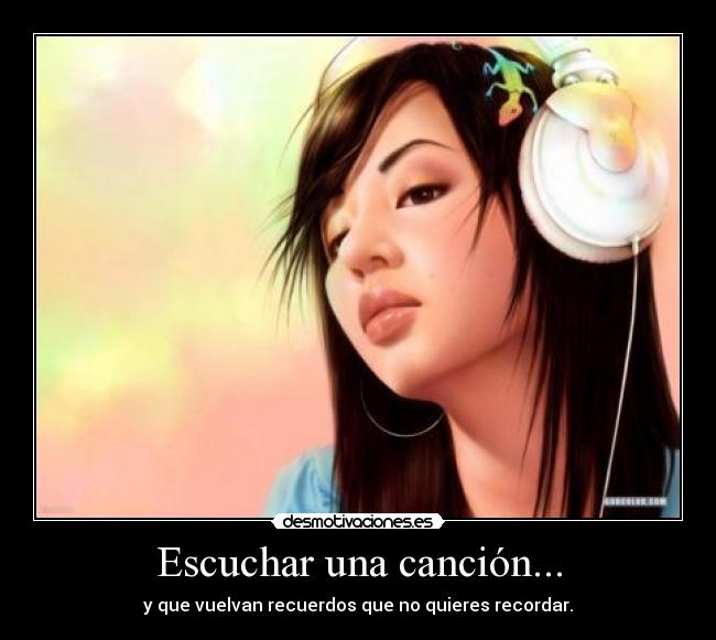 Escuchar una canción... - 