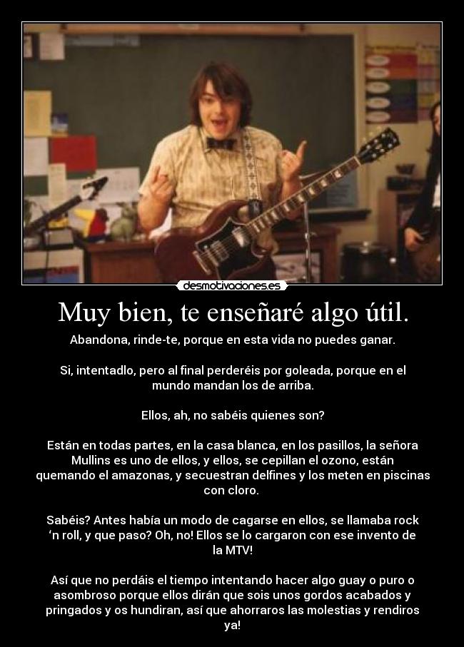 carteles escueladerock desmotivaciones