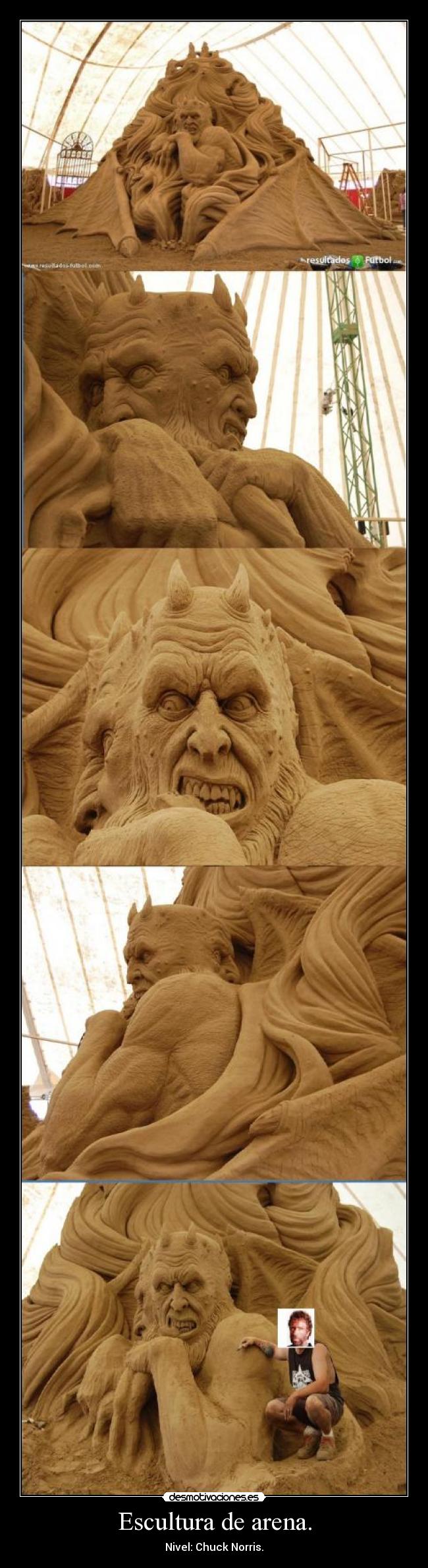 Escultura de arena. - 