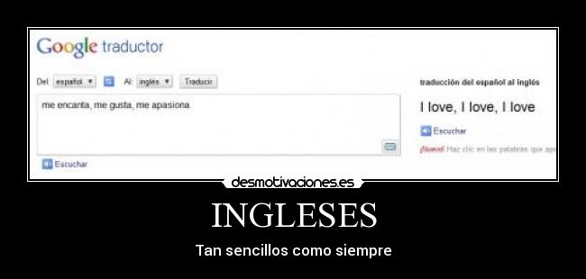 INGLESES - Tan sencillos como siempre