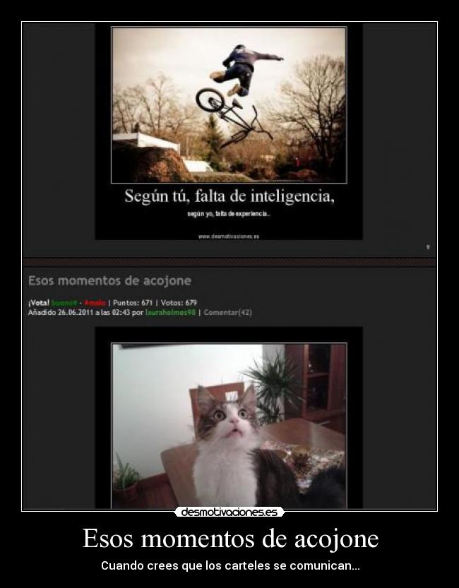 Esos momentos de acojone -