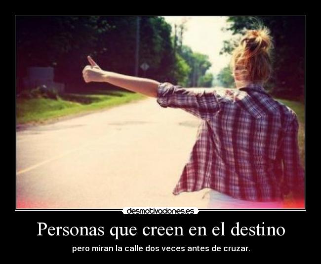 Personas que creen en el destino - 