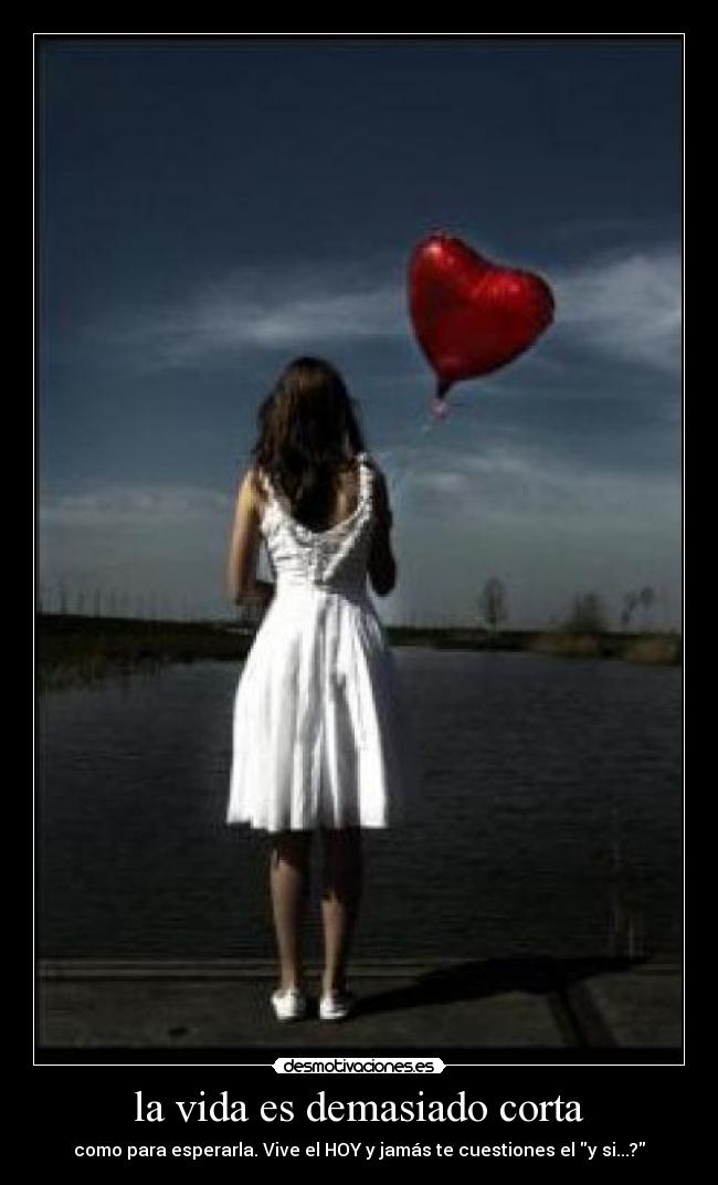 la vida es demasiado corta -