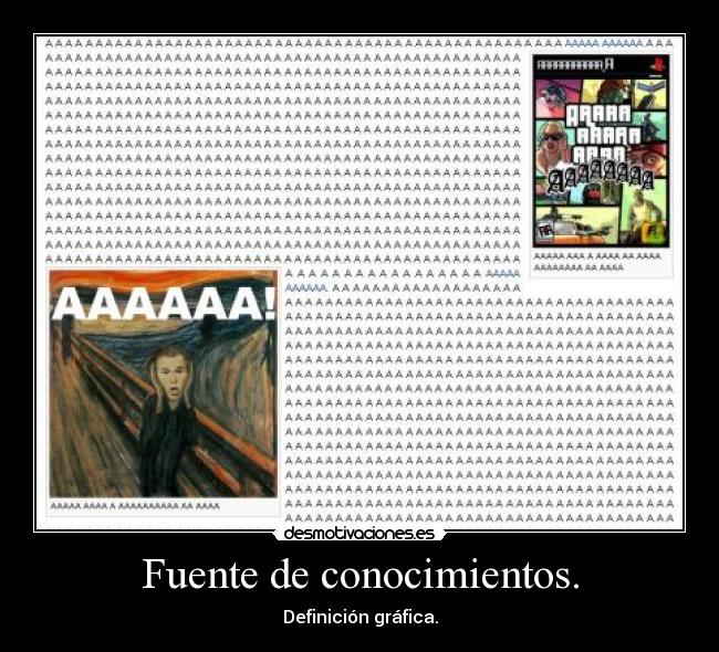Fuente de conocimientos. - Definición gráfica.