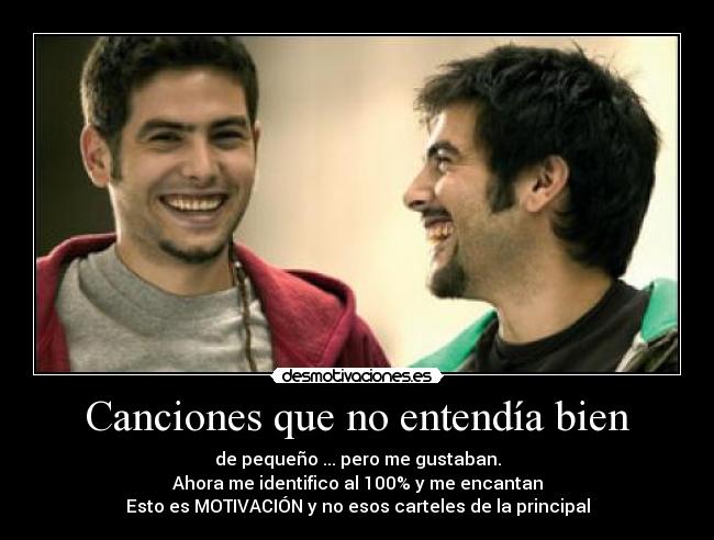 Canciones que no entendía bien -
