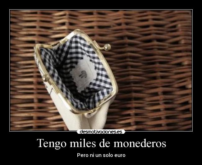 Tengo miles de monederos - 