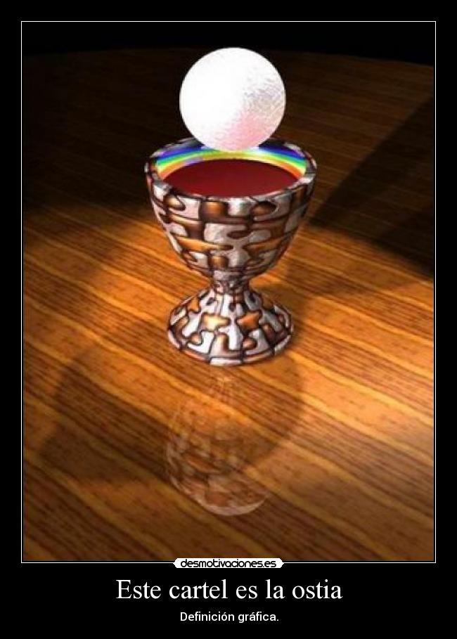 Este cartel es la ostia -